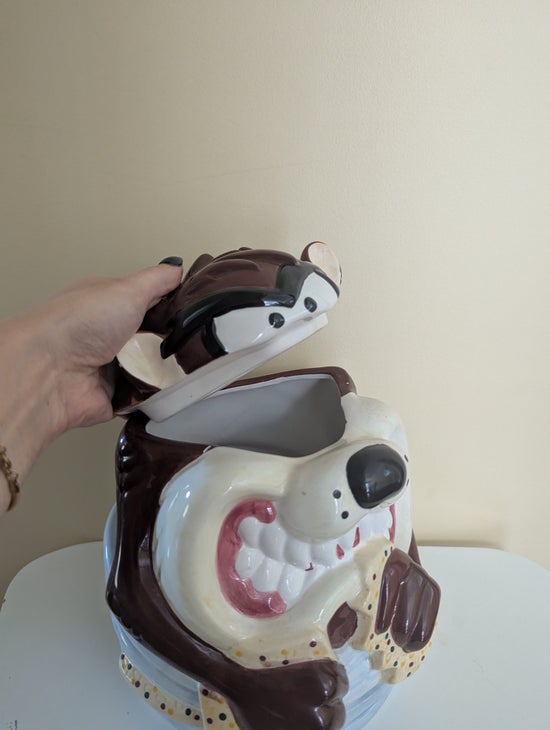 LOONEY TUNES TAZ Y2K VINTAGE CERAMIC COOKIE JAR