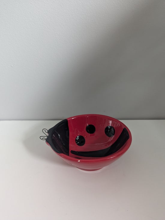 JILL SEALE WHIMSY COLLECTION LADYBUG VINTAGE 2004 TRINKET DISH