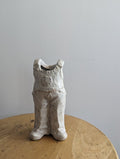 ELANIE BREWER-WHITE HANDMADE OVERALLS OUTFIT VINTAGE VASE