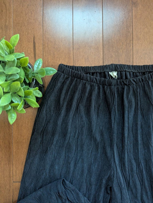 BLACK SHEER VINTAGE 1990s BEACH PANTS
