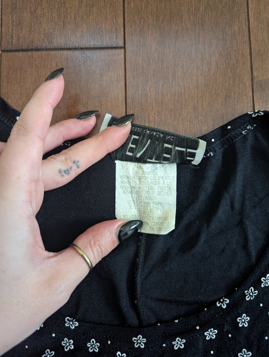 CLIENTELE DITSY FLORAL PRINT VINTAGE 1990s SHORT SLEEVE DRESS