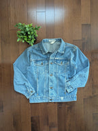 GUESS GEORGES MARCIANO VINTAGE 1980s DENIM JEAN JACKET