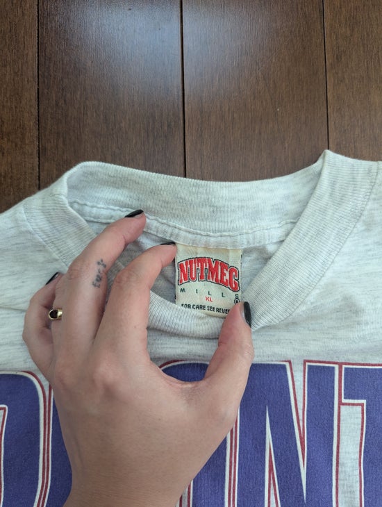 TORONTO RAPTORS NUTMEG 1994 BIG LOGO DOUBLE SIDED VINTAGE TSHIRT