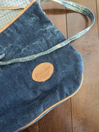 WESTERN 1980s FRINGE ACID WASHED DENIM VINTAGE PURSE