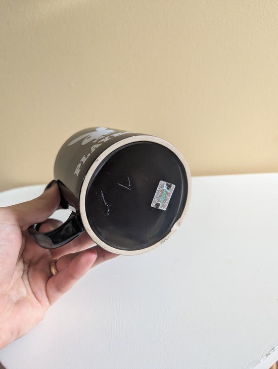 PLAYBOY LOGO VINTAGE Y2K BLACK MUG