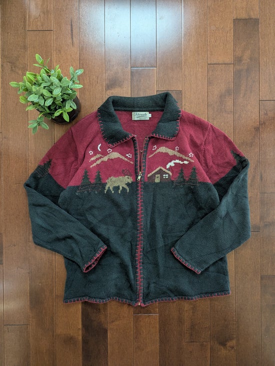 NATURE KNIT VINTAGE CARDIGAN SWEATER