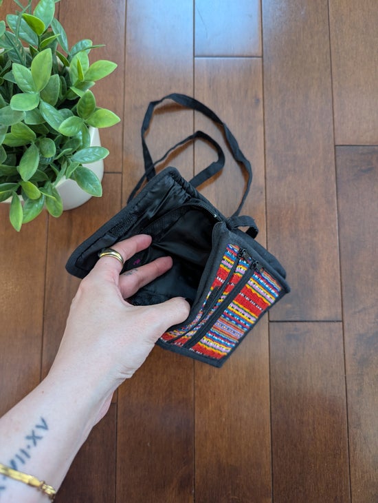 NAVAJO BOHO KNIT VINTAGE MINI CROSSBODY BAG
