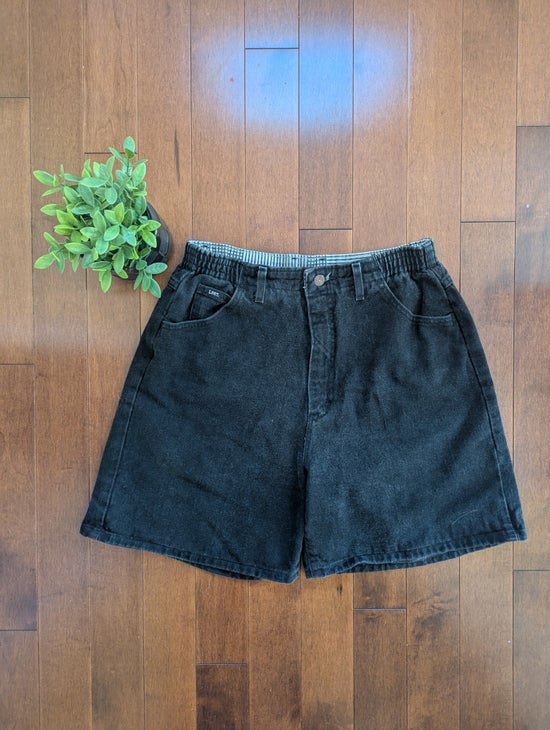 LEE BLACK WASH VINTAGE 1990s BAGGY JEAN SHORTS