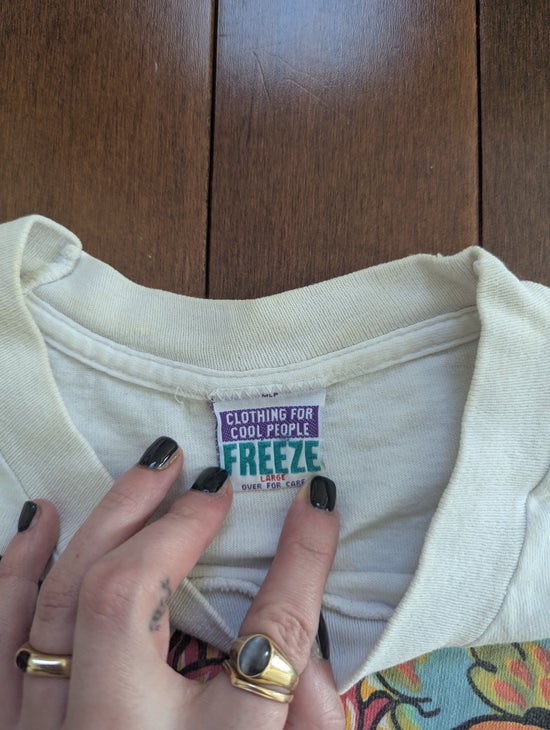 FREEZE BETTY BOOP 'BOOP THERE IT IS' VINTAGE 1990s ALL OVER PRINT TSHIRT