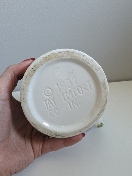 JAY IMPORT CO MOSAIC FRUITS 1997 VINTAGE MUG