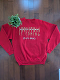 SANTEE SWEATS 'IT'S CHRISTMAS, LET'S HIDE!' VINTAGE 1990s CREWNECK SWEATSHIRT