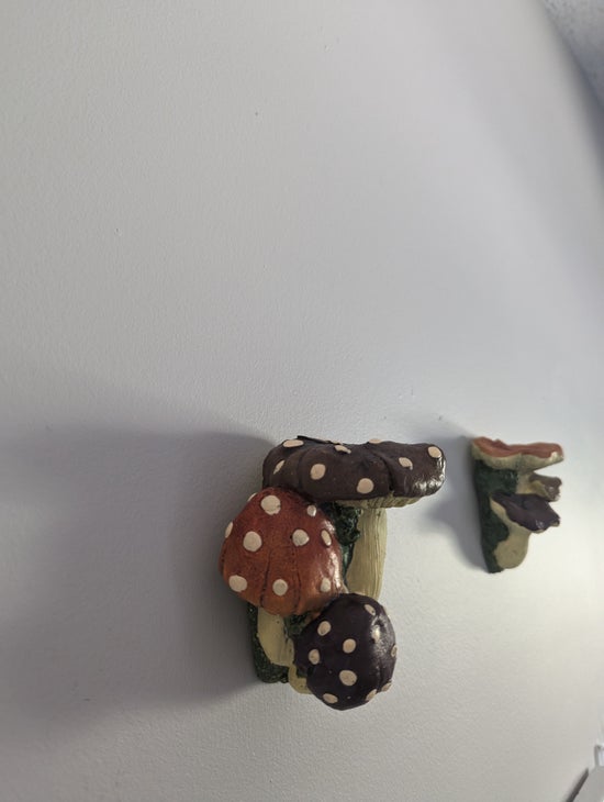 FAIRY GARDEN MUSHROOM WALL DECOR SET