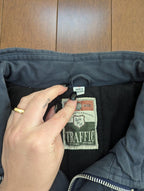 TRAFFIC CLOTHING COMPANY FADED BLUE VINTAGE 1990s UTILITY WORKWEAR JACKET