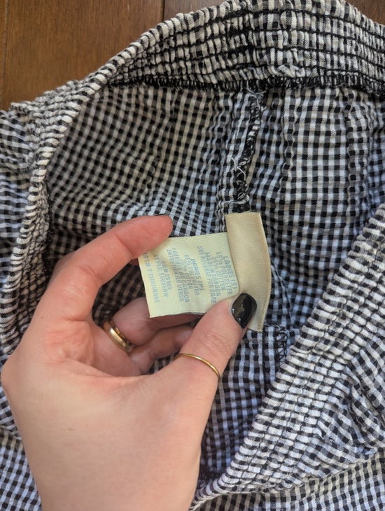 DITSY GINGHAM PRINT VINTAGE 1990s TROUSER BOXER SHORTS