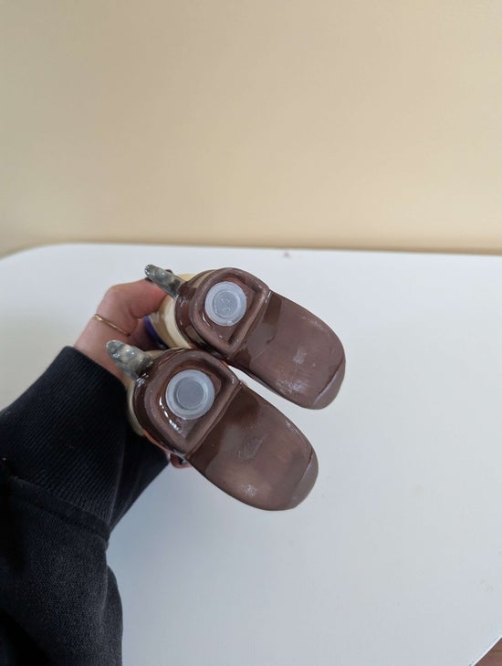 TEXAS COWBOY BOOTS VINTAGE CERAMIC SALT & PEPPER SHAKERS