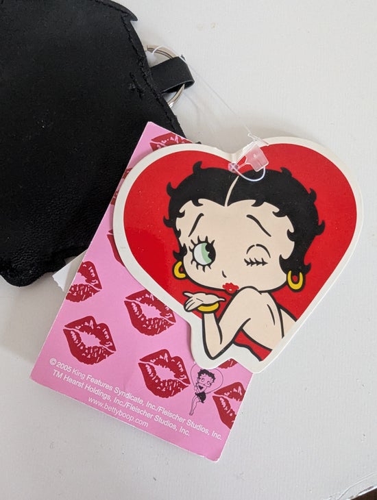 LA SENZA BETTY BOOP Y2K 2000s VINTAGE ZIPPER COIN POUCH KEYCHAIN