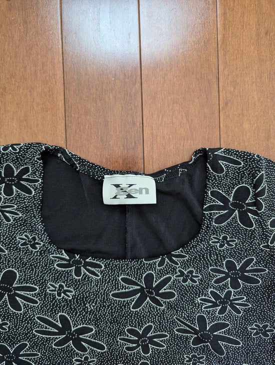 RETRO FLORAL PRINT VINTAGE SHORT SLEEVE MAXI DRESS