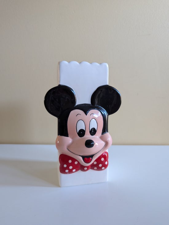 DISNEY MICKEY MOUSE 1996 VINTAGE VASE