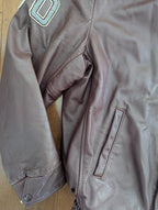 MCMASTER UNIVERSITY LEATHER 1980s VINTAGE VARSITY JACKET