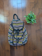 NAVAJO BOHO KNIT VINTAGE BACKPACK