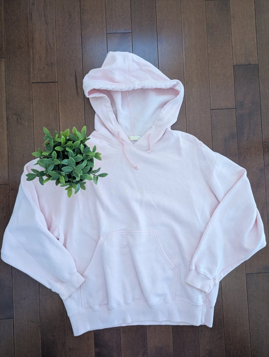 ESPRIT BABY PINK VINTAGE 1990s PULLOVER HOODIE