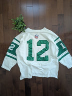 NEW YORK JETS JOE NAMATH VINTAGE CHAMPION SWEATER JERSEY