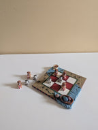 WORLDWISE CATS VS DOGS BEACH THEME VINTAGE TIC TAC TOE SET