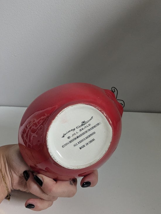 JILL SEALE WHIMSY COLLECTION LADYBUG VINTAGE 2004 TRINKET DISH