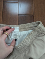 NIKE  1990s NEUTRAL NYLON SWISHY VINTAGE SWEATPANTS