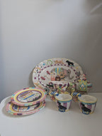 MERCURIES COLORFUL CIRCUS VINTAGE 1995 CIRCUS TEA SET