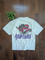 TORONTO RAPTORS NUTMEG 1994 BIG LOGO DOUBLE SIDED VINTAGE TSHIRT