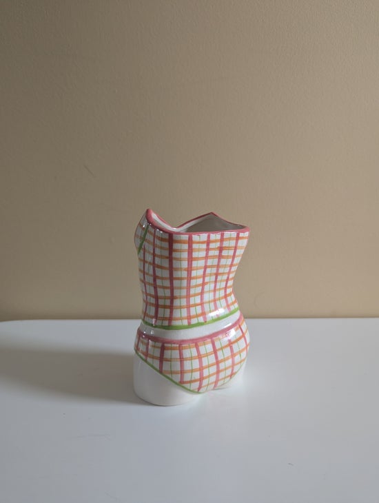 DIANE ARTWARE HAPPY CLOTHES DARLING DAISY Y2K 2000s VINTAGE BODICE VASE