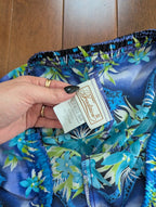 SAFARI ANIMAL PRINT VINTAGE FLOWY BEACH PANTS