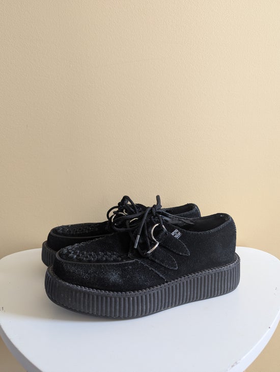 T.U.K CREEPERS VINTAGE Y2K PLATFORM LOAFERS