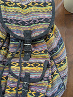 NAVAJO BOHO KNIT VINTAGE BACKPACK