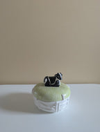 COUNTRY COW VINTAGE CERAMIC BUTTER DISH