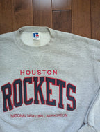 HOUSTON ROCKETS 1990s RUSSELL ATHLETIC VINTAGE SPELLOUT CREWNECK SWEATSHIRT