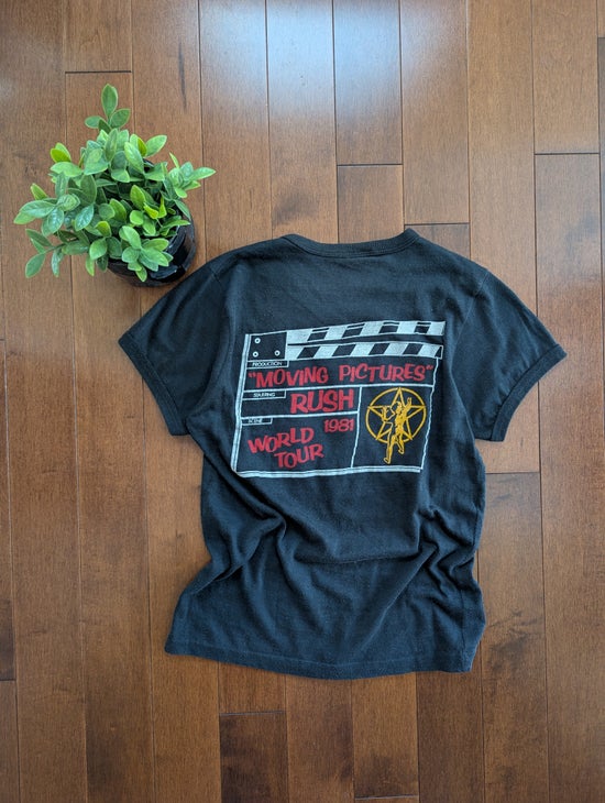 RUSH MOVING PICTURES 1981 VINTAGE TOUR TSHIRT