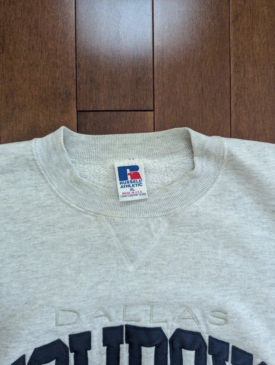 DALLAS COWBOYS RUSSELL ATHLETIC VINTAGE 1990s SPELLOUT CREWNECK SWEATSHIRT