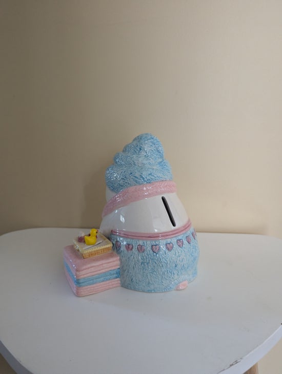 MUD PIE SPA FUND 1993 VINTAGE CERAMIC PIGGY BANK