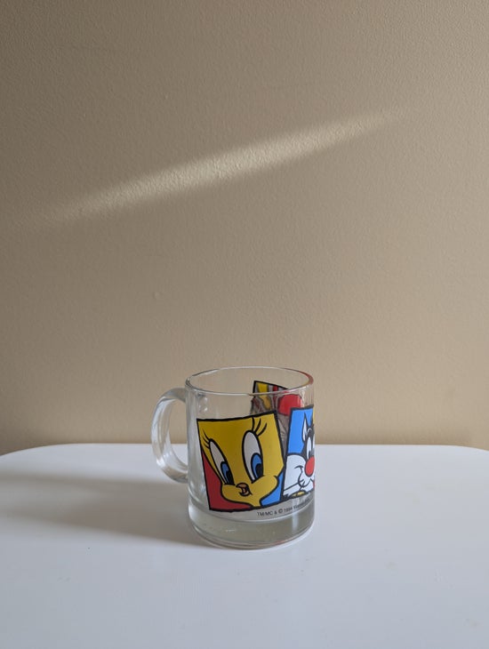 LOONEY TUNES PORTRAIT 1994 VINTAGE GLASS MUG
