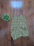 SUNFLOWER PRINT VINTAGE BABYDOLL SUMMER DRESS