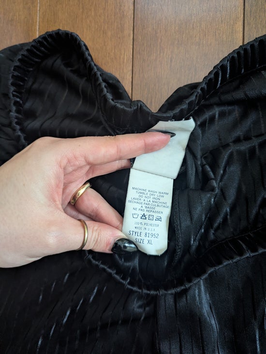 BLACK SHEER STRIPE VINTAGE 1990s PJ LINGERIE SHORTS