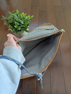 WESTERN 1980s FRINGE ACID WASHED DENIM VINTAGE PURSE