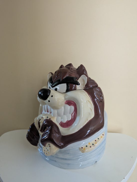 LOONEY TUNES TAZ Y2K VINTAGE CERAMIC COOKIE JAR