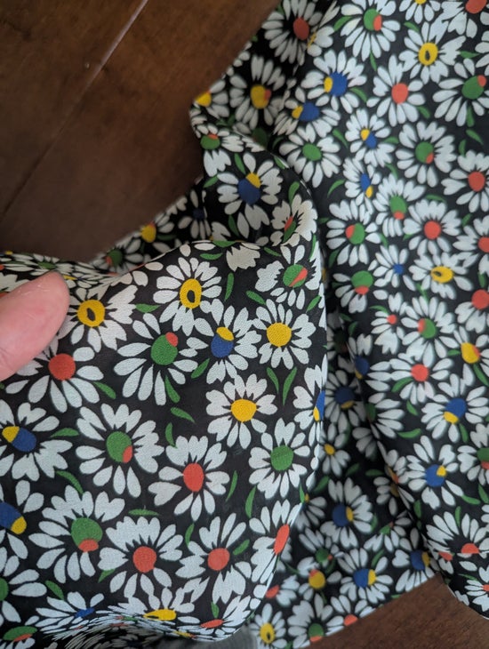 ESPRIT DITSY FLORAL PRINT VINTAGE 1990s SHEER FLOWY BEACH PANTS