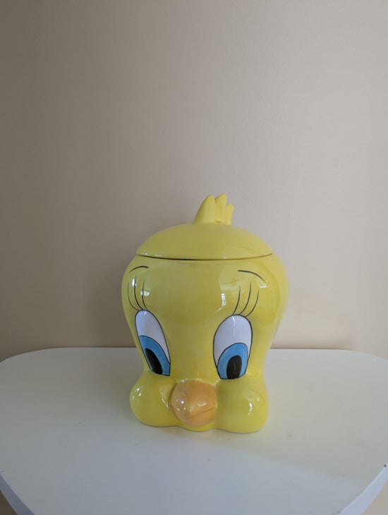 LOONEY TUNES 1998 TWEETY CERAMIC VINTAGE COOKIE JAR