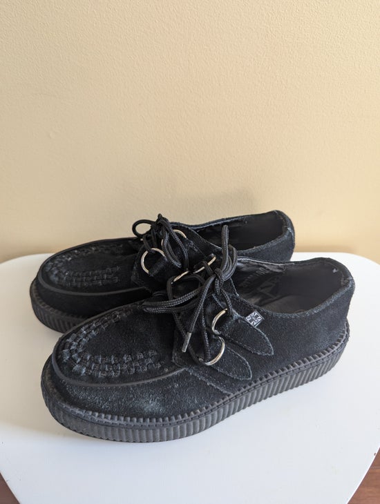 T.U.K CREEPERS VINTAGE Y2K PLATFORM LOAFERS