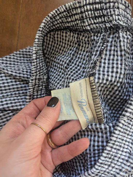 DITSY GINGHAM PRINT VINTAGE 1990s TROUSER BOXER SHORTS