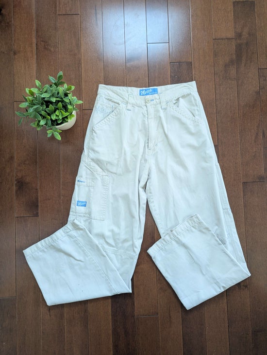 MECCA Y2K 2000s NEUTRAL BEIGE VINTAGE CARGO PANTS